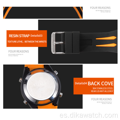 Reloj de pulsera electrónico SMAEL Reloj Bluetooth masculino luminoso